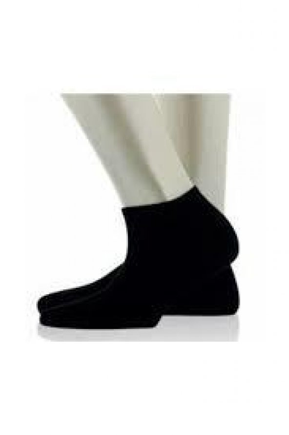salarticaret 43-46 beden 12 çift siyah patik çorap pamuklu ürün
