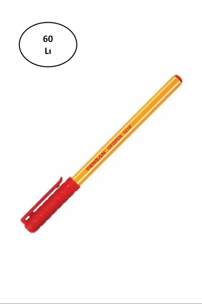 Pensan Tükenmez Kalem Offispen 1 Mm Kırmızı 60'lı - 2