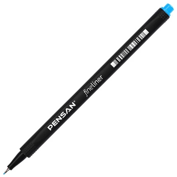 Pensan Fineliner Keçe Uç Kalem Açık Mavi 6500-10-PKT
