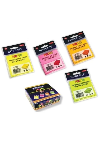 Rubenis Yapışkanlı Not Kağıdı 76x76 MM 50 Şeffaf Pembe 50 YP RPS-152-24-PKT
