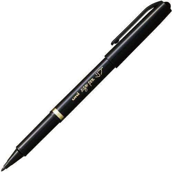 Uni-Ball İmza Kalemi Mitsubishi Sign Pen 1.0 Akrilik Uçlu Siyah MYT-7-10-PKT