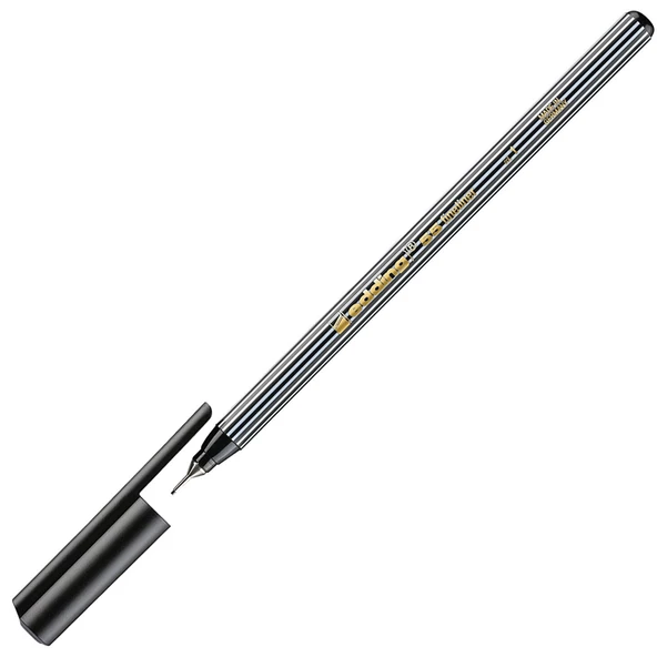Edding İnce Uçlu Keçeli Kalem 0.4 MM Siyah 55-10-PKT