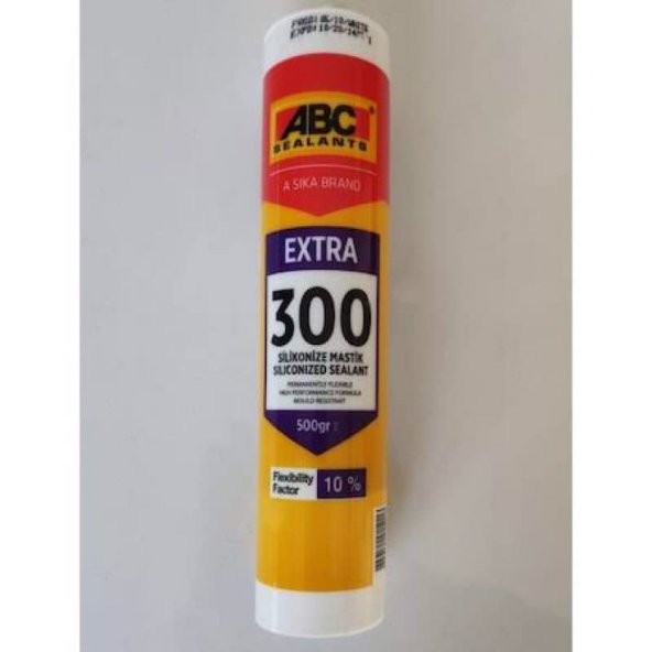 ABC silikonize mastik 500gr kahverengi 5adet - 1