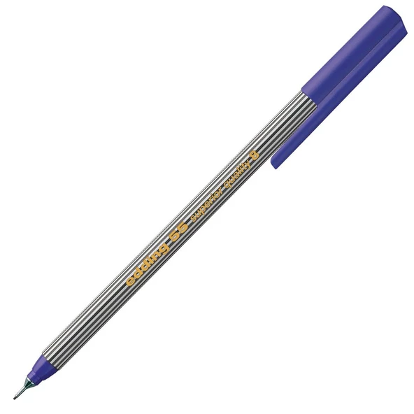 Edding İnce Uçlu Keçeli Kalem 0.4 MM Çelik Mavisi 55-5-PKT