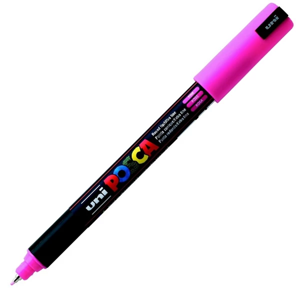 Uni-Ball Markör Boyama Posca Su Bazlı Poster 0.7 MM Pembe N PC-1MR