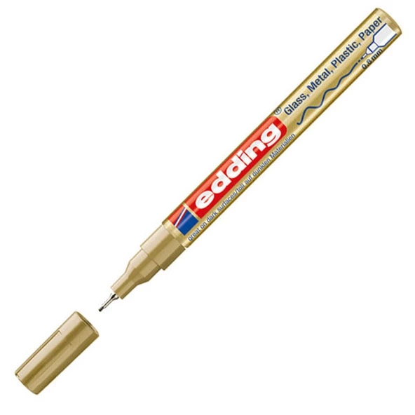 Edding Markör Boya Dekor 0.8 MM Yuvarlak Uçlu Altın 780CR-10-PKT