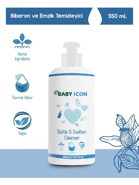 Babyicon Baby Icon Doğal Portakal Yağlı Biberon Emzik Temizleyici 500 ml