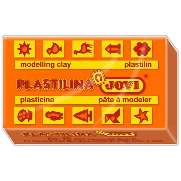 Jovi Oyun Hamuru Plaka 30 LU 50 GR Turuncu 70/04-30-PKT