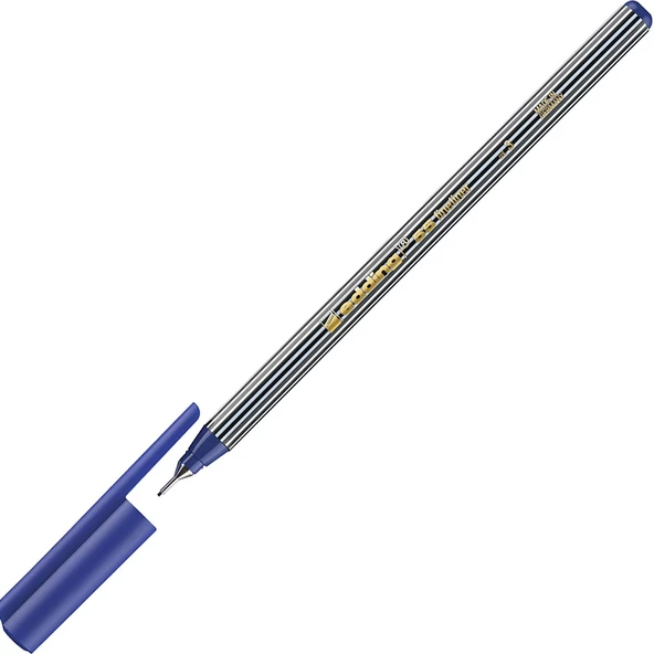 Edding İnce Uçlu Keçeli Kalem 0.4 MM Mavi 55-10-PKT