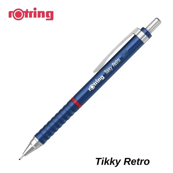Rotring Versatil Kalem Tıkky Retro Metalik Mavi 0.5 MM 2202566-12-PKT