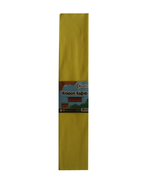 Bafix Krapon Kağıdı 10 LU 50x200 CM Sarı-10-PKT