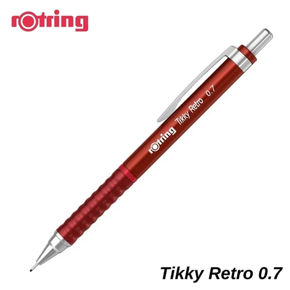 Rotring Versatil Kalem Tıkky Retro Metalik Kırmızı 0.5 MM 2202568-12-PKT