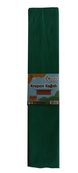 Bafix Krapon Kağıdı 10 LU 50x200 CM Koyu Yeşil-10-PKT