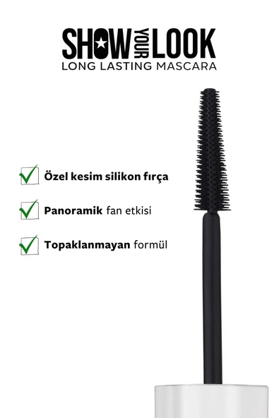 SHOW BY PASTEL Show Your Look 24h Long Lasting Mascara - Maskara 2024 Yeni Yıl