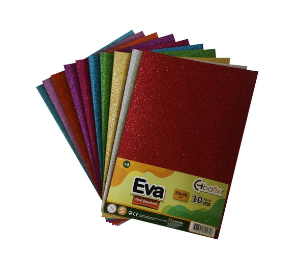 Bafix Eva Simli Yapışkanlı 20x30 10 Renk-10-PKT