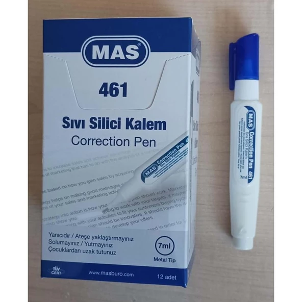 Mas Kalem Tipi Sıvı Silici 461-12-PKT