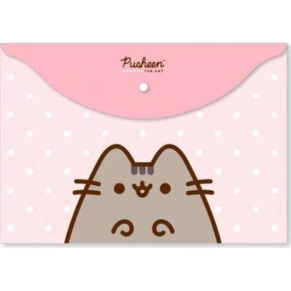 Keskin Color Çıtçıtlı Dosya Plastik Pusheen A4 120770-10