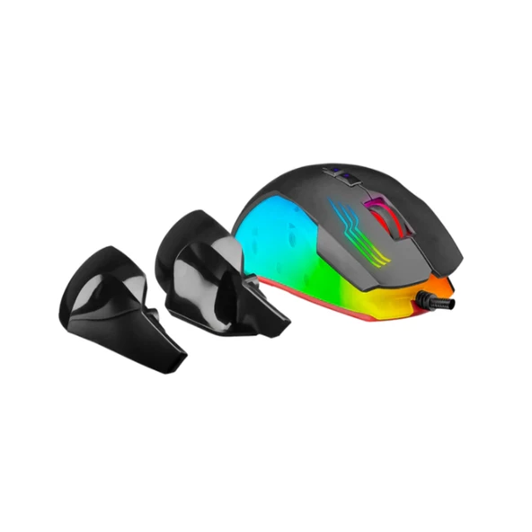 Rampage SMX-G38 CLAW Usb 7 Makro Tuşlu RGB 12800 DPI Gaming Oyuncu Mouse - Resim 5