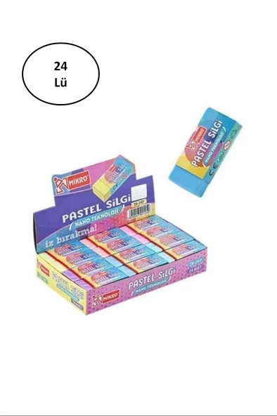 Mikro Pastel Silgi (2b-24p) 24'lü - 1