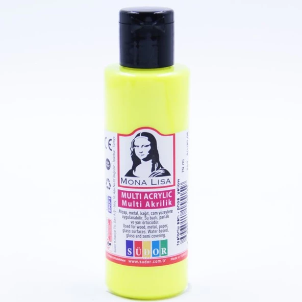 Mona Lisa Multi Akrilik 70 ML Fosforlu Sarı SD160-05