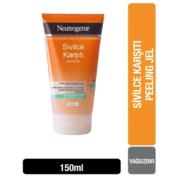 Neutrogena Sivilce Karşıtı Peeling Arındırıcı Yüz Temizleme Jeli 150 ml - Resim 2