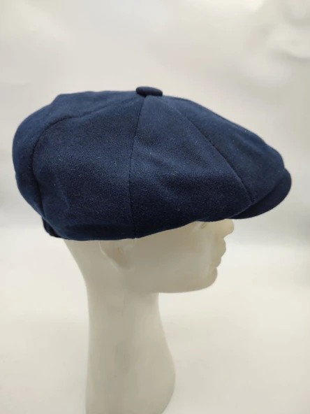 Erkek Klasik Kasket Sekiz Parça Lacivert Renk - 8