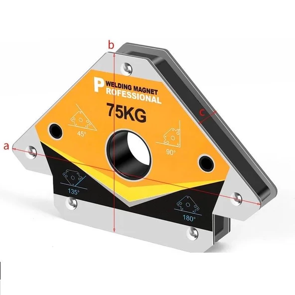 75 Kg Açılı Güçlü Manyetik Kaynak Lehimleme Gönye Tutucu - 2