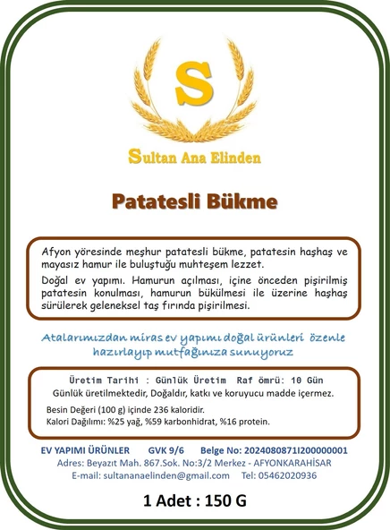 PATATESLİ BÜKME BÖREK 5 ADET - 2