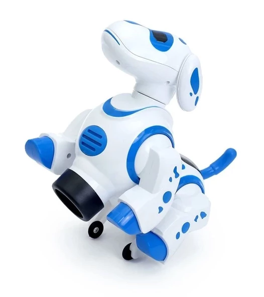 Müzikli Pilli ve Işıklı Robot Mavi Renkli Köpek - Mavi Su Dünyası - Resim 2