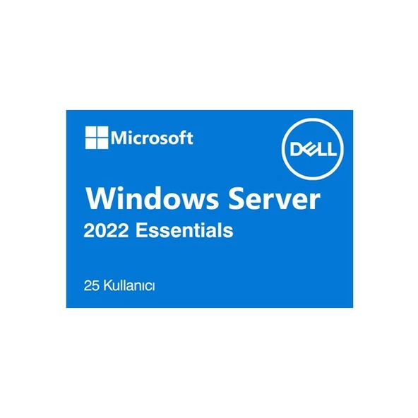 Mıcrosoft Wındows 2022 Server Essentıals Rok Dell Server Yazılımı W2k22esn-Rok