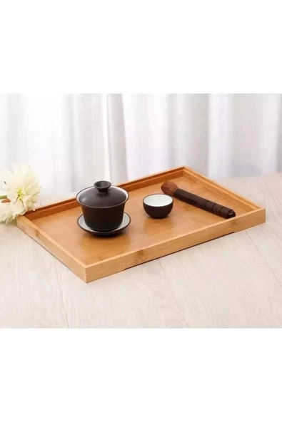 Bambu Çok Amaçlı Düzenleyici Sunum Tepsisi (33 Cm X 22 Cm) Royaleks-81287 - 5