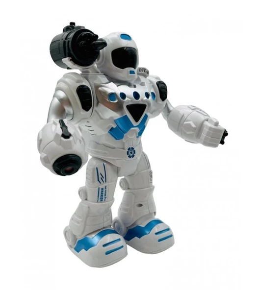 Pilli Işıklı Renkli Robot - Mavi Su Dünyası - Resim 2