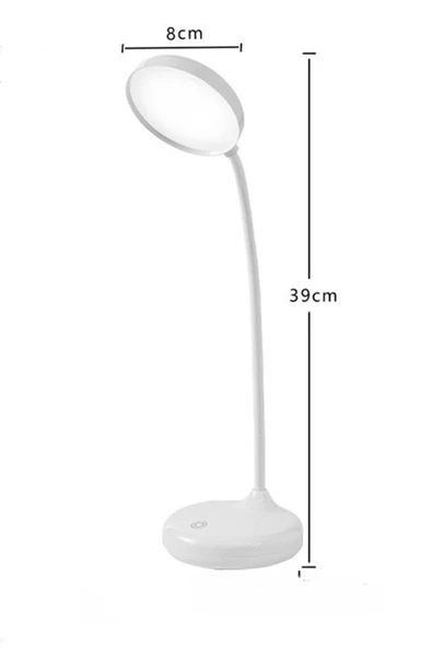 Dokunmatik Şarjlı Masa ve Gece Lambası Ders Çalışma Okuma Lamba Ayarlanabilir 3 Farklı Işık 20 LED - 5