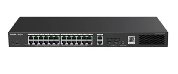 Ruijie-Reyee RG-ES228GS-P 24 Port Poe+ 10-100-1000 Mbps + 2 Port SFP Yönetilebilir Switch