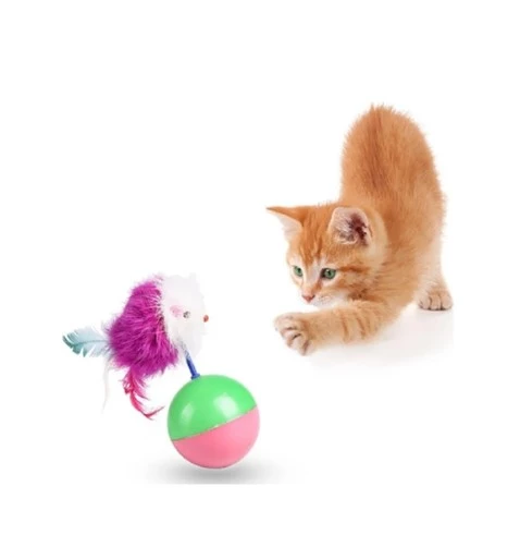 Fare Hacıyatmaz Kedi Oyuncağı Çok Renkli