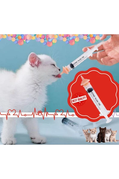 Evcil Hayvan Mini Silikon Meme Yavru Kedi Köpek Hamster Emzik Biberon 1 Adet - 2