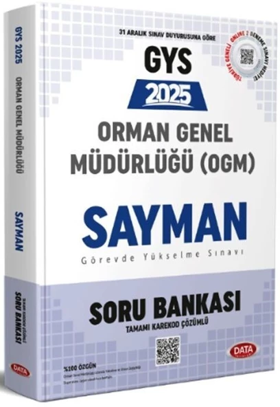 2025 GYS Orman Genel Müdürlüğü Sayman Soru Bankası Data Yayınları - 1