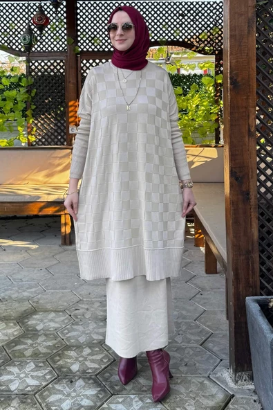 Arzu Triko Tunik Taş