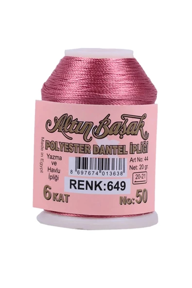 3 Adet Altınbaşak Oya ve Dantel İpi 20 gr - Royaleks - No: 649 - 3