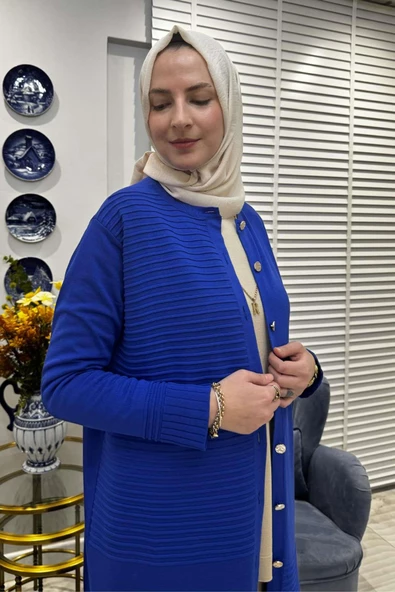 Manolya Saks Triko Hırka - 2
