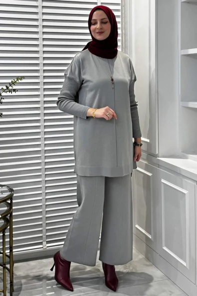 Elfida Triko Takım Gri - 6