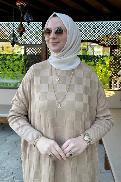 Arzu Triko Tunik Bej - 2