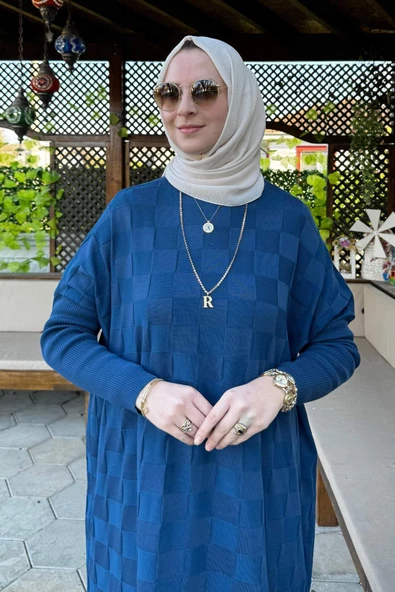 Arzu Triko Tunik İndigo - 2