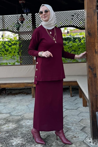 Sezen Triko Takım Bordo - 11