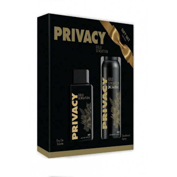 Prıvacy  Gold Sensation Edt 100 ml Erkek Parfüm + 150 ml Deodorant Set
