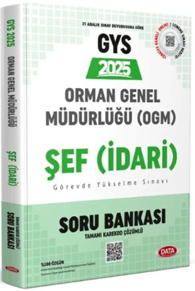 OGM Orman Genel Müdürlüğü Soru Bankası Data Yayınları