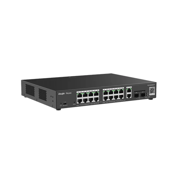 RUİJİE-REYEE RG-ES220GS-P 16XGE-2XGE/SFP-2XGE UPLİNK 250W POE SWİTCH - Resim 2