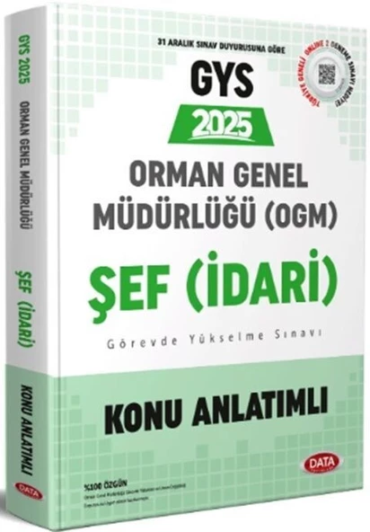 2025 OGM Orman Genel Müdürlüğü Unvan Değişikliği Sınavı Konu Anlatımlı Data Yayınları