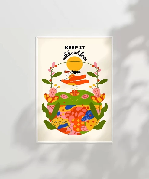 Çerçevesiz Poster Vahşi ve Özgür