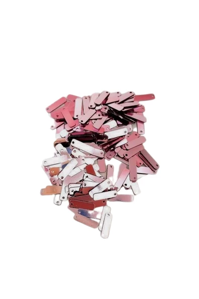 Bakır 15 x 5 mm Dantel Oya Yazma Halhal Abiye Lazer Kesim Pul 200 adet / 8 gram - Resim 3